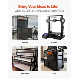 VEVOR 5 Τεμάχια 59 (1500 mm) T Slot 2040 Ανοδιωμένη Αλουμινένια Ράγ... VEVOR 5 Τεμάχια 59 (1500 mm) T Slot 2040 Ανοδιωμένη Αλουμινένια Ράγ...