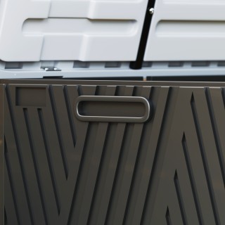 Outsunny Πάγκος Κοντενιτόρε 380L σε HDPE με 2 Πλαϊνές Λαβές και Αέρ... Outsunny Πάγκος Κοντενιτόρε 380L σε HDPE με 2 Πλαϊνές Λαβές και Αέρ...