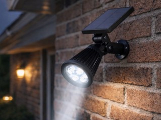 Verk Group Ηλιακό Φωτιστικό Κήπου με 4 LED και Αισθητήρα Λυκόφωτος ...