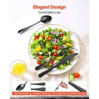 VEVOR Σετ Μαχαιροπίρουνα Ανοξείδωτο Ατσάλι 30 Τεμαχίων για 6 Άτομα ... VEVOR Σετ Μαχαιροπίρουνα Ανοξείδωτο Ατσάλι 30 Τεμαχίων για 6 Άτομα ...