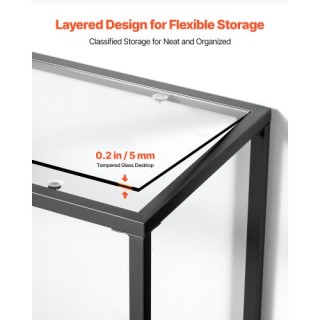 VEVOR Δίπατο Γυάλινο Κονσόλα Τραπέζι Μαύρο JSXGZ42YCHSBJ86VN001V0 VEVOR Δίπατο Γυάλινο Κονσόλα Τραπέζι Μαύρο JSXGZ42YCHSBJ86VN001V0