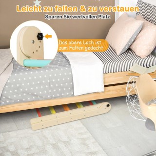 Costway  Σετ Αναρρίχησης Τριγώνου 3-σε-1 για Παιδιά - Ρυθμιζόμενο Ύ...