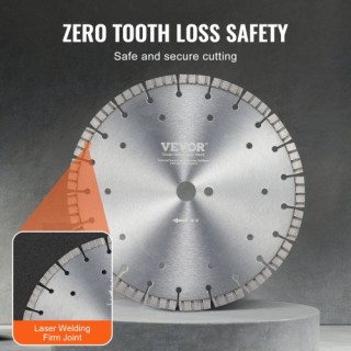 Δίσκος Διαμαντιών VEVOR 12 για Σκυρόδεμα, Υγρή/Ξηρή Κοπή JGSQGJP30... Δίσκος Διαμαντιών VEVOR 12 για Σκυρόδεμα, Υγρή/Ξηρή Κοπή JGSQGJP30...