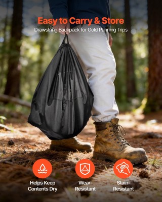 VEVOR Κιτ Αναζήτησης Χρυσού 19 Τεμαχίων με Τηγάνια 254 mm και 355 m...
