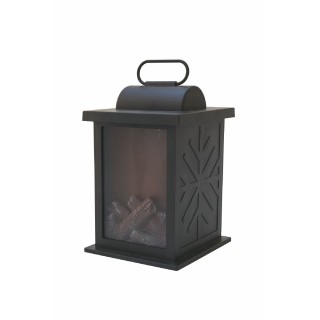 Galileo Διακοσμητικό φανάρι με εφέ φλόγας 12x12x16,5 cm Santas Hous...