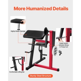 VEVOR Πολυμηχάνημα Κάμψεων Δικεφάλων και Εκτάσεων Τρικεφάλων EHYMSY... VEVOR Πολυμηχάνημα Κάμψεων Δικεφάλων και Εκτάσεων Τρικεφάλων EHYMSY...