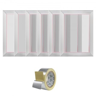 Σετ Μεταξοτυπίας VEVOR με Πλαίσιο 10x14in 110 Δίχτυ 6τμχ  SYKJD6110...