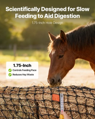 VEVOR Δίχτυ για Στρογγυλές Δεμάτες Σανό Αργής Σίτισης Αλόγων MGCWZW...