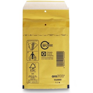 BAKAJI Φάκελοι Αποστολής 10 Τεμάχια Με Φυσαλίδες Κίτρινοι Διαστάσει...