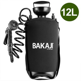BAKAJI  Εξωτερικό Πολυλειτουργικό Ντους 12L Φορητό με Ιμάντα Ποτίσμ...