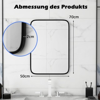 Costway Υψηλής Ανάλυσης Καθρέφτης Μπάνιου με Ανθεκτικό Αλουμινένιο... Costway Υψηλής Ανάλυσης Καθρέφτης Μπάνιου με Ανθεκτικό Αλουμινένιο...