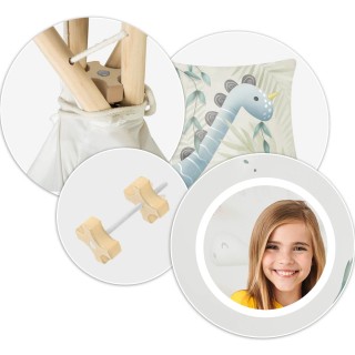 Παιδική Σκηνή Ινδιάνικη 114 × 114 × 165 cm Δεινόσαυροι 740701 Nukido