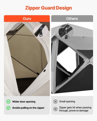 VEVOR Σκηνή Camping Pop Up Cabin για 4 Άτομα, με Μεγάλα Διχτυωτά Πα... VEVOR Σκηνή Camping Pop Up Cabin για 4 Άτομα, με Μεγάλα Διχτυωτά Πα...