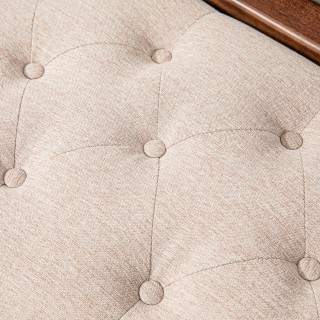 HOMCOM Παγκάκι Κρεβατοκάμαρας με Επένδυση και Κουμπιά σε Ύφασμα Εφέ... HOMCOM Παγκάκι Κρεβατοκάμαρας με Επένδυση και Κουμπιά σε Ύφασμα Εφέ...