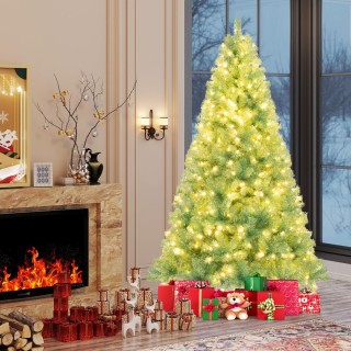 Costway Τεχνητό Χριστουγεννιάτικο Δέντρο 225 εκ. με Φωτισμό και Θερ... Costway Τεχνητό Χριστουγεννιάτικο Δέντρο 225 εκ. με Φωτισμό και Θερ...