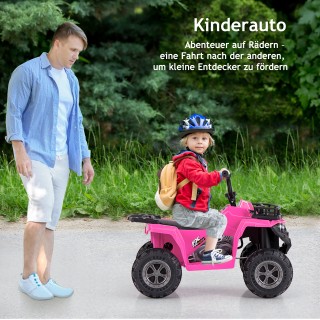 Costway Ηλεκτρικό Παιδικό Quad 6V με Λειτουργίες Εμπρός & Πίσω - Ρο...