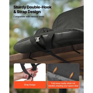 VEVOR Ρυθμιζόμενο Καθιστικό Στάδιο με 6 Γωνίες, Ευρύ Μαξιλάρι 73.66...