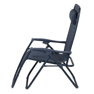 Galileo Πολυθρόνα χαλάρωσης Rio Est σε μπλε χρώμα με σκελετό από αν...