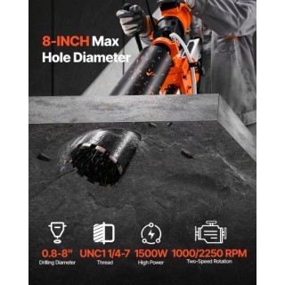 VEVOR Φορητό και Σταθερό Δράπανο Διαμαντοκοπής για Σκυρόδεμα - 8 ιν... VEVOR Φορητό και Σταθερό Δράπανο Διαμαντοκοπής για Σκυρόδεμα - 8 ιν...