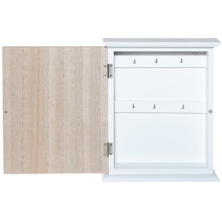 BAKAJI  Ξύλινη Κρεμάστρα Κλειδιών Τοίχου με 6 Γάντζους Διακόσμηση Κ...