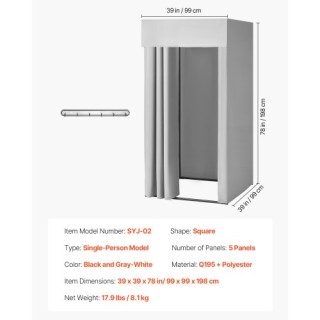 VEVOR Δωμάτιο Δοκιμής 39 ιντσών για Ιδιωτικότητα σε Μπουτίκ, Εμπορι...