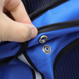 PawHut  Πτυσσόμενο καροτσάκι για μικρά σκυλιά με κάλυμμα βροχής, πε...