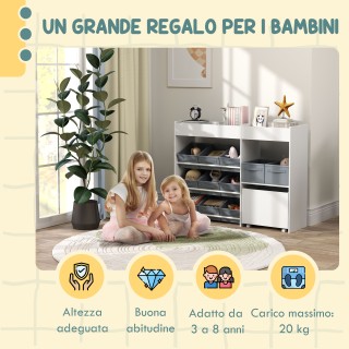 AIYAPLAY Κινητός Βρεφικός Χώρος Παιχνιδιών με 11 Υφασμάτινα Καλάθια...