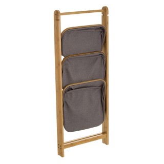 BAKAJI  Φορητό Πτυσσόμενο Έπιπλο Μπάνιου με 3 Συρτάρια από Ξύλο Μπα...