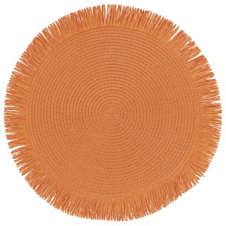 Villa dEste Home Σετ 4 τμχ  Στρογγυλό Σουπλά με Κρόσσια Shades of S...