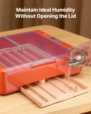 VEVOR Αυγοεκκολαπτήριο 36 Αυγών με Αυτόματη Περιστροφή & LED Ανιχνε...