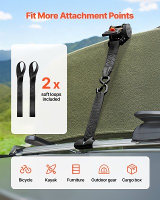 VEVOR Ιμάντες Δεσίματος με Καστάνια, 50,8 mm x 3 m, 1375 kg, 2 Τεμά... VEVOR Ιμάντες Δεσίματος με Καστάνια, 50,8 mm x 3 m, 1375 kg, 2 Τεμά...