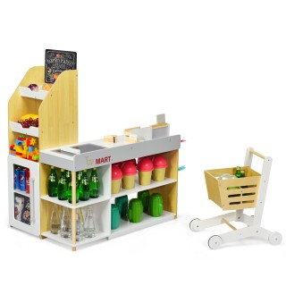 Costway Παιδικό Σετ Σούπερ Μάρκετ με Καρότσι και Ταμειακή Μηχανή γι... Costway Παιδικό Σετ Σούπερ Μάρκετ με Καρότσι και Ταμειακή Μηχανή γι...