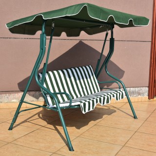 Costway Κούνια Κήπου 3 Θέσεων με Σκίαστρο Πράσινη 172 x 154 x 110 ... Costway Κούνια Κήπου 3 Θέσεων με Σκίαστρο Πράσινη 172 x 154 x 110 ...