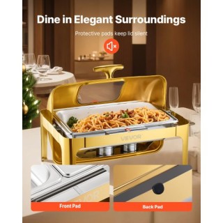 VEVOR Ορθογώνιο Σκεύος Chafing 9Qt με Καπάκι από Ανοξείδωτο Ατσάλι ... VEVOR Ορθογώνιο Σκεύος Chafing 9Qt με Καπάκι από Ανοξείδωτο Ατσάλι ...