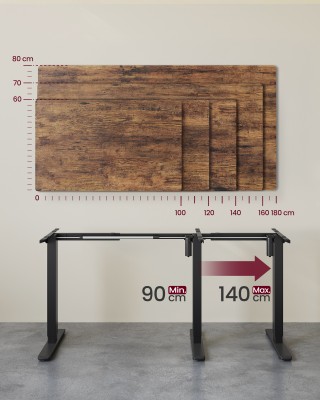 VASAGLE Πλαίσιο Ηλεκτρικού Γραφείου Ρυθμιζόμενο σε Ύψος, Χωρίς Επιφ... VASAGLE Πλαίσιο Ηλεκτρικού Γραφείου Ρυθμιζόμενο σε Ύψος, Χωρίς Επιφ...