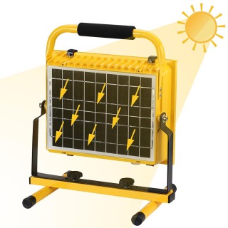 BAKAJI Φορητός Προβολέας Εργασίας με Ηλιακό Πάνελ 100W 1000lm Φως Έ... BAKAJI Φορητός Προβολέας Εργασίας με Ηλιακό Πάνελ 100W 1000lm Φως Έ...