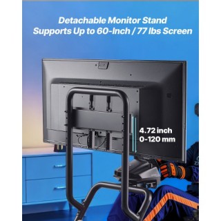 VEVOR Βάση Τιμονιού Προσομοιωτή για Αγωνιστικά Παιχνίδια με Βάση Οθ...