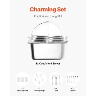 VEVOR Δοχείο Σερβιρίσματος 5 Θέσεων LZDWFWQBXG1GIFH2QV0