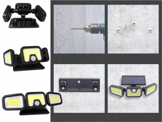 Verk Group Ηλιακή Λάμπα 100 COB με Αισθητήρα Κίνησης Σούρουπου 5907...