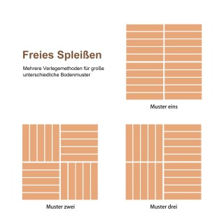 Costway Σετ 27 Διασυνδεόμενα Πλακάκια από Ξύλο Ακακίας για Ανακαίνι...