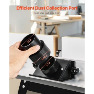 VEVOR Τραπέζι Δρομολογητή με Φράχτη και Θύρα Συλλογής Σκόνης 24 x 1...