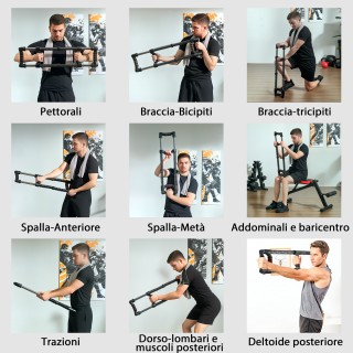 SPORTNOW Power Twister με 4 ελατήρια με αντίσταση από 10 έως 80 κιλ...