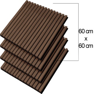 BAKAJI Σετ 4 Τρισδιάστατων Ξύλινων Ηχοαπορροφητικών Πάνελ 60 x 60 ... BAKAJI Σετ 4 Τρισδιάστατων Ξύλινων Ηχοαπορροφητικών Πάνελ 60 x 60 ...