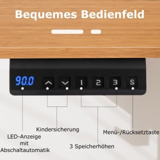 Costway Ηλεκτρικό ρυθμιζόμενο γραφείο 120 x 60 cm, γραφείο όρθιας θ... Costway Ηλεκτρικό ρυθμιζόμενο γραφείο 120 x 60 cm, γραφείο όρθιας θ...