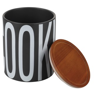 Villa DEste  Κεραμικό δοχείο μπισκότων 2 L με καπάκι από μπαμπού Bi...