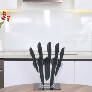 Galileo Σετ 5 μαχαιριών από ανοξείδωτο ατσάλι με μαύρη βάση SChef 5...