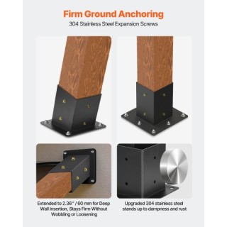 VEVOR Κιτ Βραχιόνων Περγκολάς 4 Δρόμων 3.5x3.5 Ίντσες DIY LPJJTZ3PC... VEVOR Κιτ Βραχιόνων Περγκολάς 4 Δρόμων 3.5x3.5 Ίντσες DIY LPJJTZ3PC...