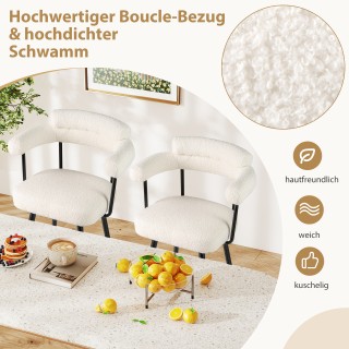 Costway Σετ 2 Σκαμπό Μπαρ με Επένδυση και Περιστρεφόμενο Κάθισμα 36...