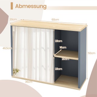 Costway Ντουλάπι Μπάνιου με Καθρέφτη & Ρυθμιζόμενο Ράφι & Πλευρικές...