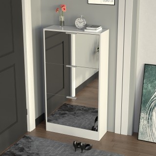 BAKAJI Ντουλάπα Παπουτσιών με 3 Πτυσσόμενες Καθρέφτες Πόρτες Εξοικο... BAKAJI Ντουλάπα Παπουτσιών με 3 Πτυσσόμενες Καθρέφτες Πόρτες Εξοικο...